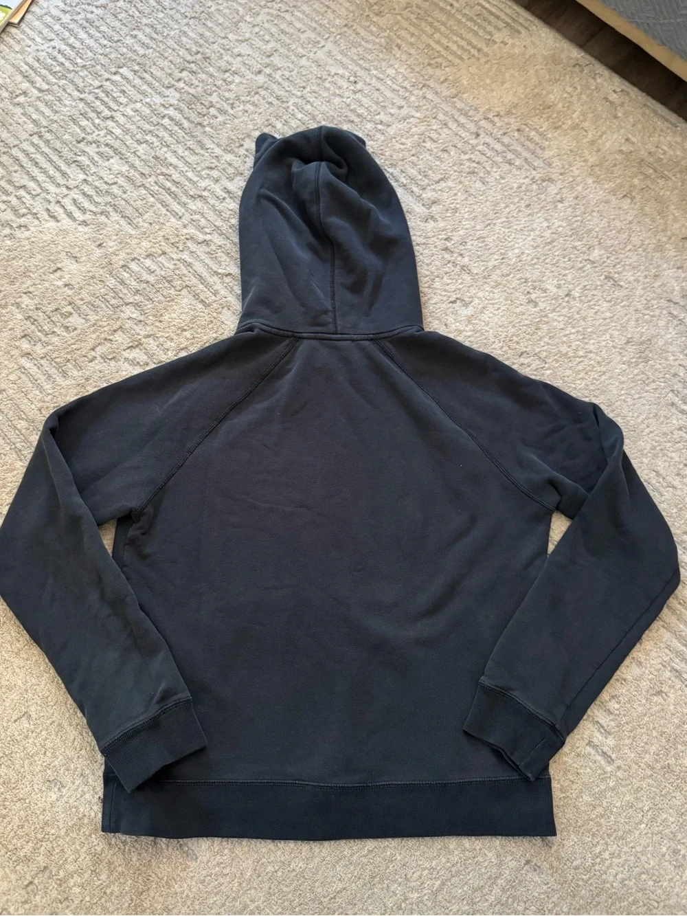 Women’s Nike Black Hoodie with Large Tan Logo Size M